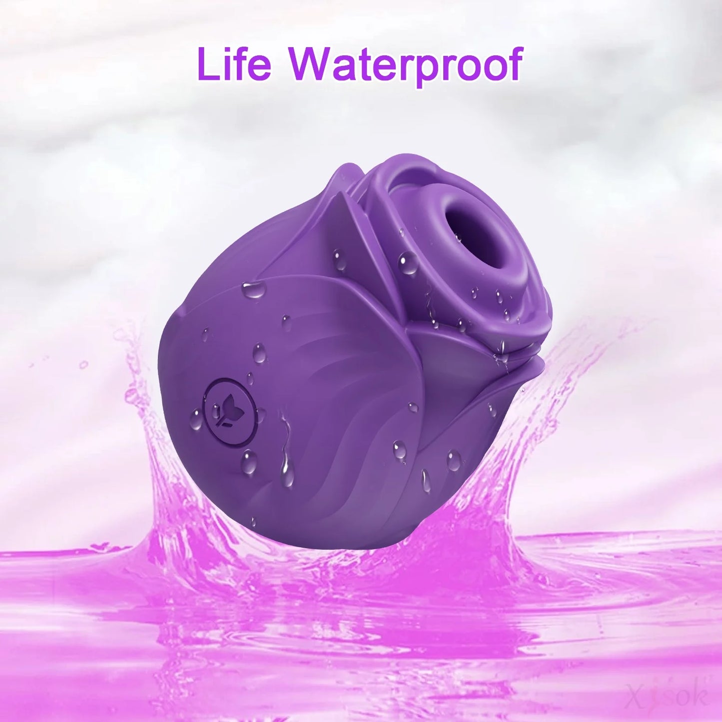 Rose Vibrator for Women,Rose Toy Sucking Vibrator Adult Sex Toys for Women Couples,Purple