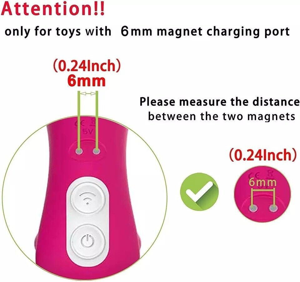 Rose Charger 2.6Ft Magnetic USB to DC Charger Cable Replacement