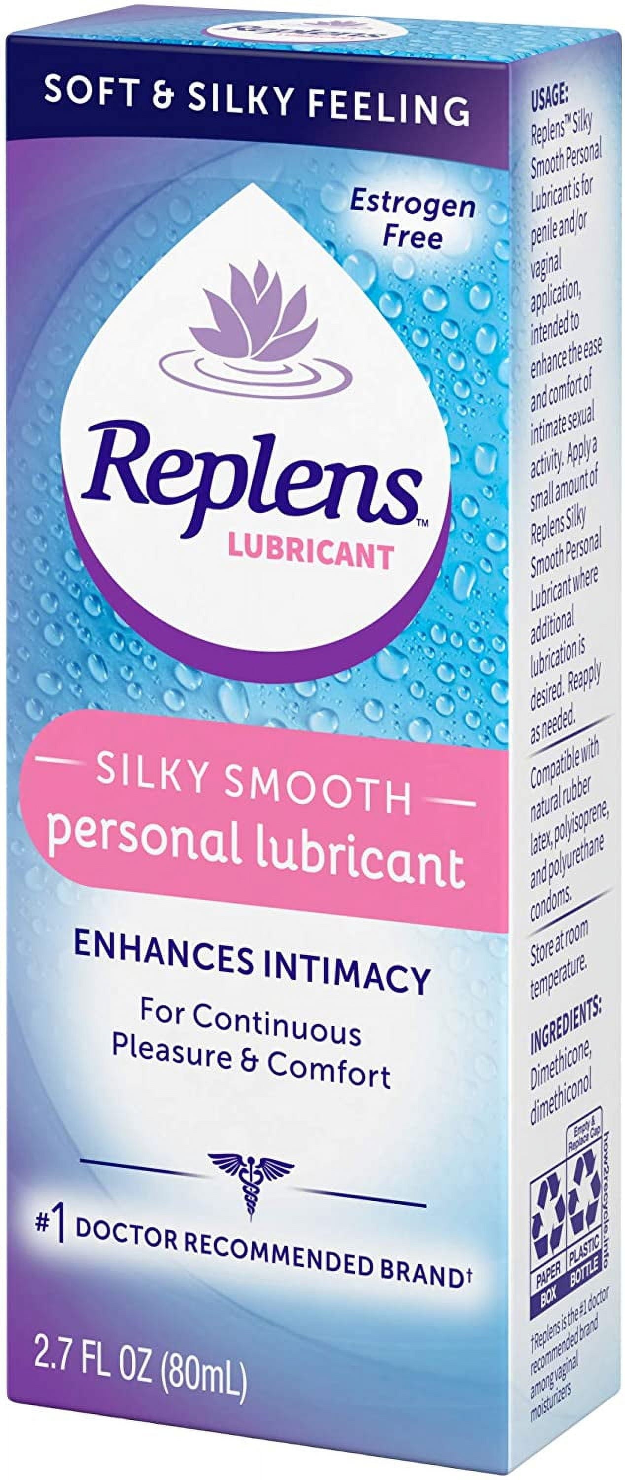 2 Pack -  Silky Smooth Personal Lubricant 2.7 Oz (80 Ml) Each