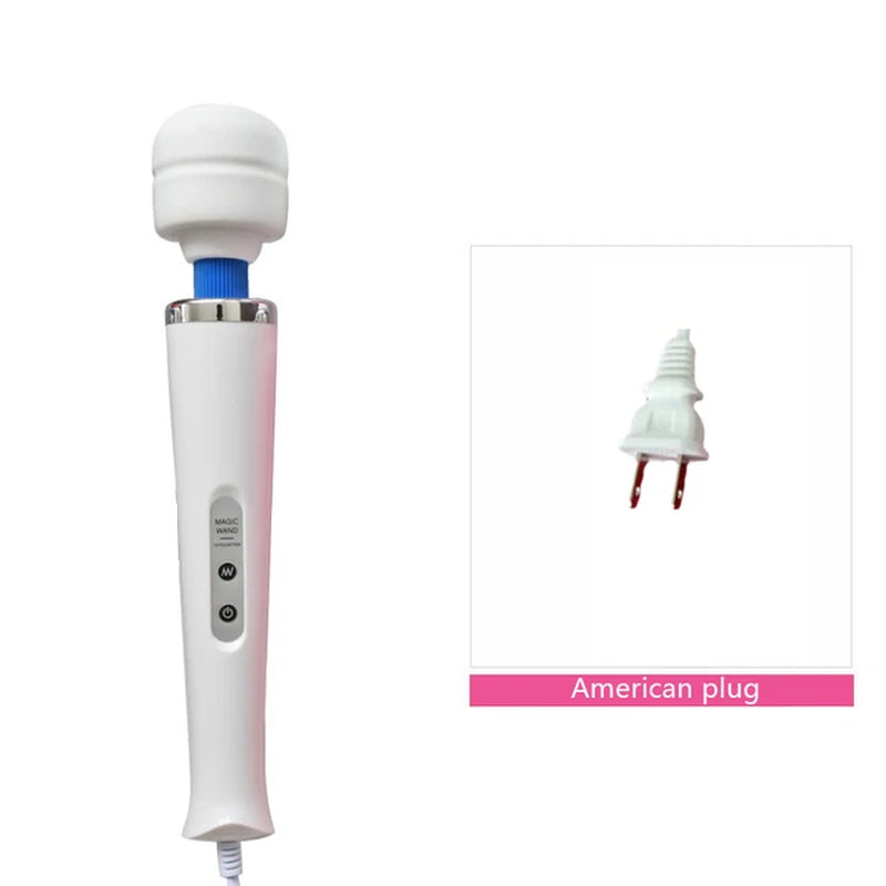 New 10 Speeds Magic Wand Massager Big Magic Wand Massage Stick AV Vibrators Sexy Clit Sex Toys for Women European Plug