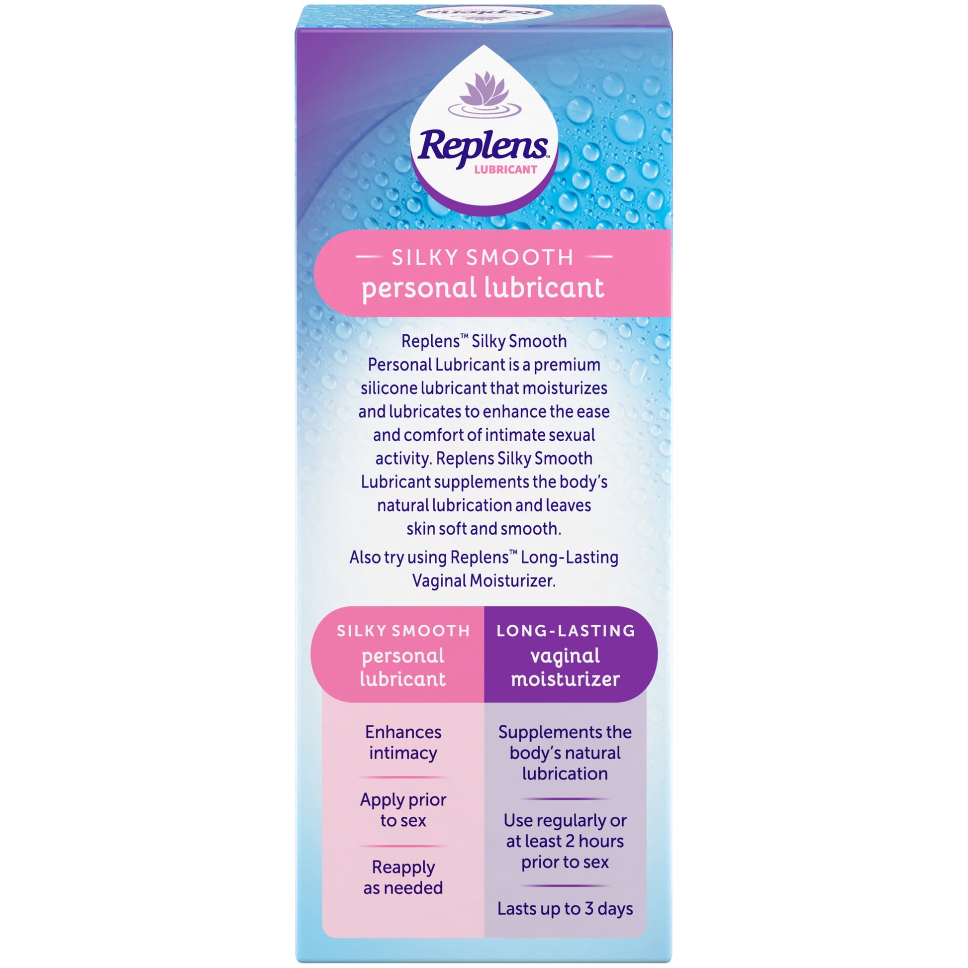 2 Pack -  Silky Smooth Personal Lubricant 2.7 Oz (80 Ml) Each