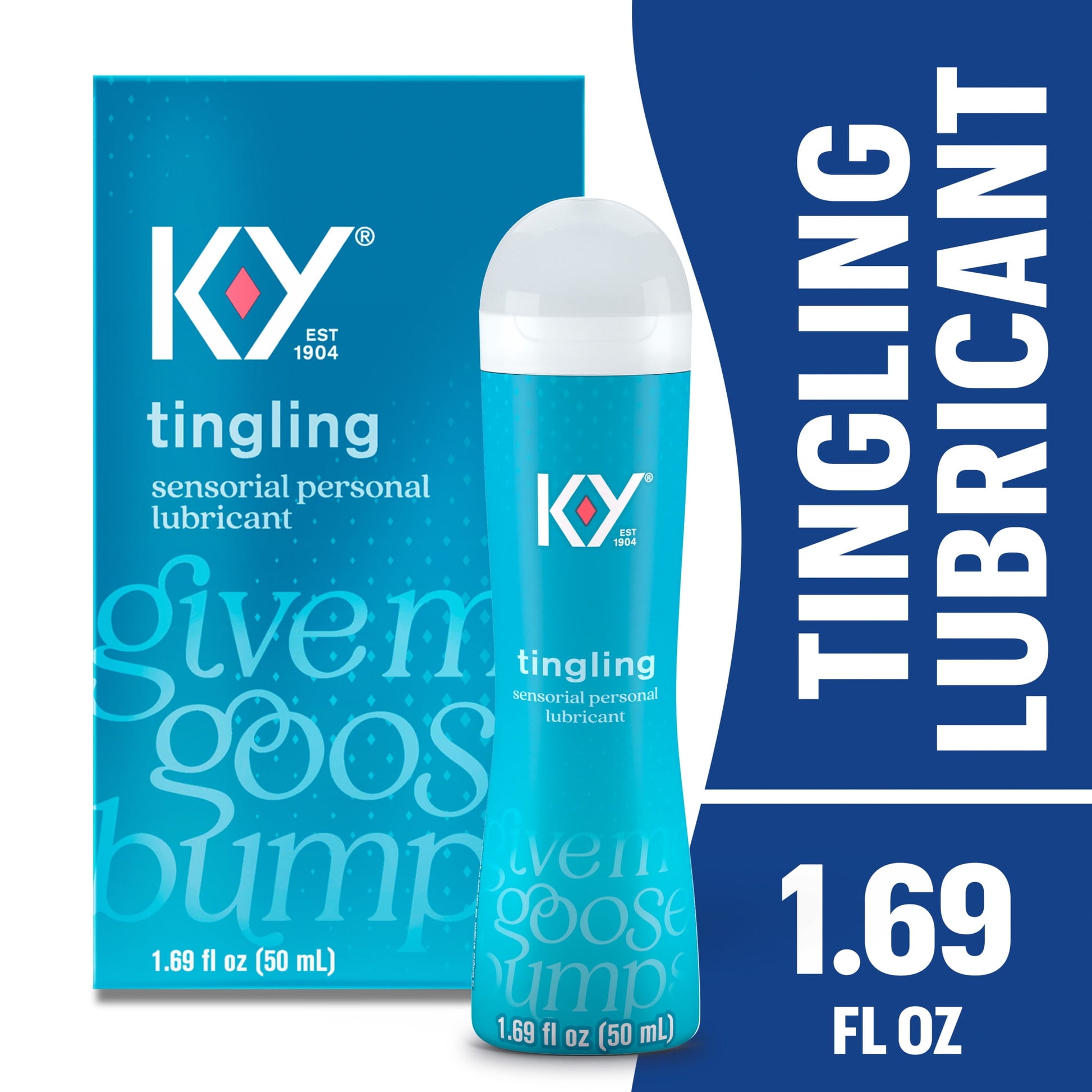 Tingling Sensorial Personal Lubricant, Water Based Lube for Sexual Wellness, Vaginal Moisturizer,1.69 Fl Oz