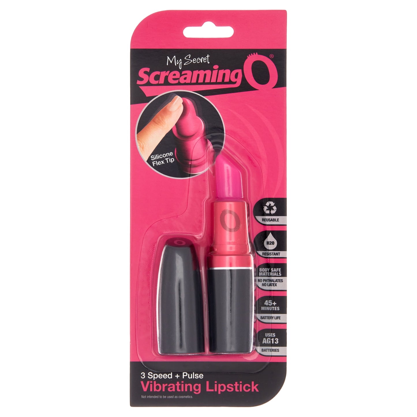 My Secret Lipstick Vibrator with Soft-Silicone Flex Tip Pleasure Products