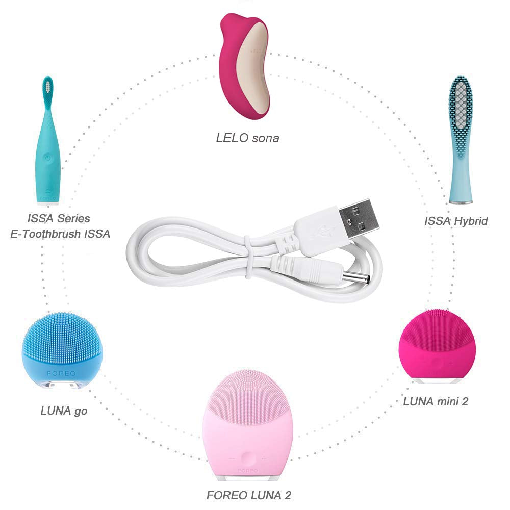 LELO Charger Cable for LELO Sona, Gigi, Ina Wave, Soraya, Lily 2-Pack