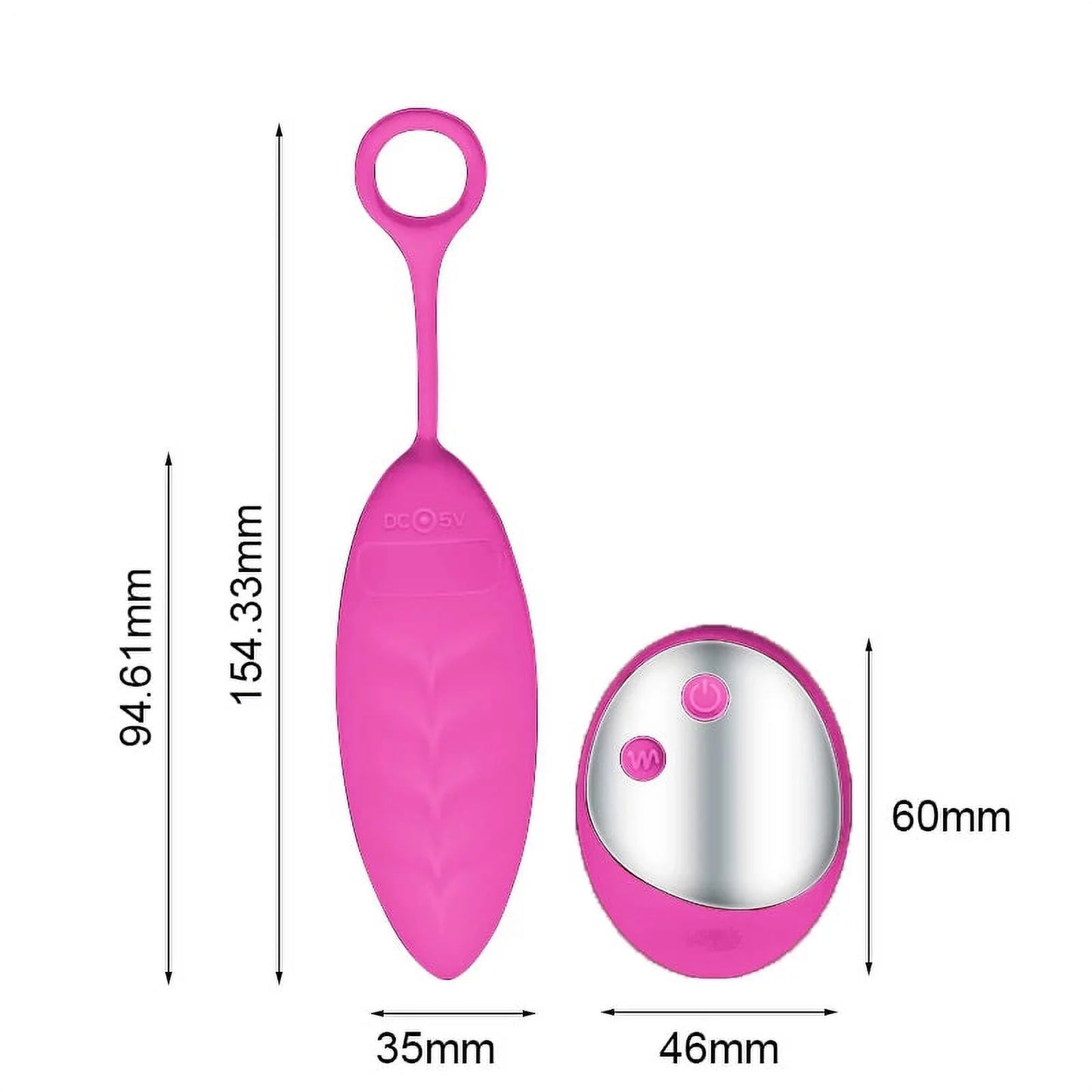 Remote Control Vibrating Egg Silicone Wireless Bullet Vibrators USB Rechargeable Massage Ball Adult Sex Toys for Women(Pink)