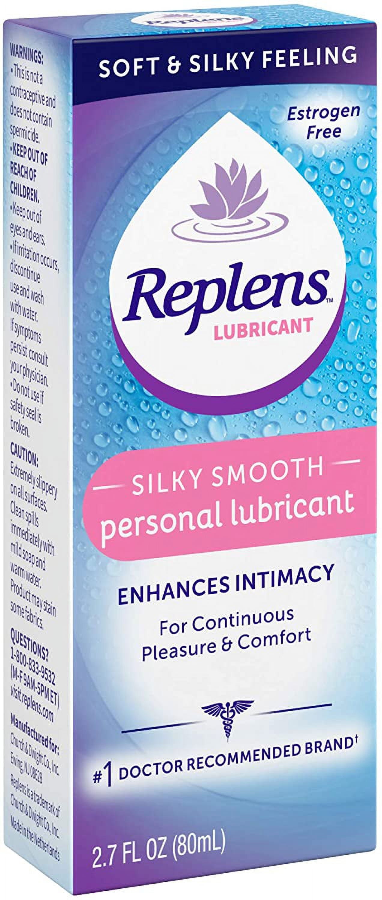 2 Pack -  Silky Smooth Personal Lubricant 2.7 Oz (80 Ml) Each